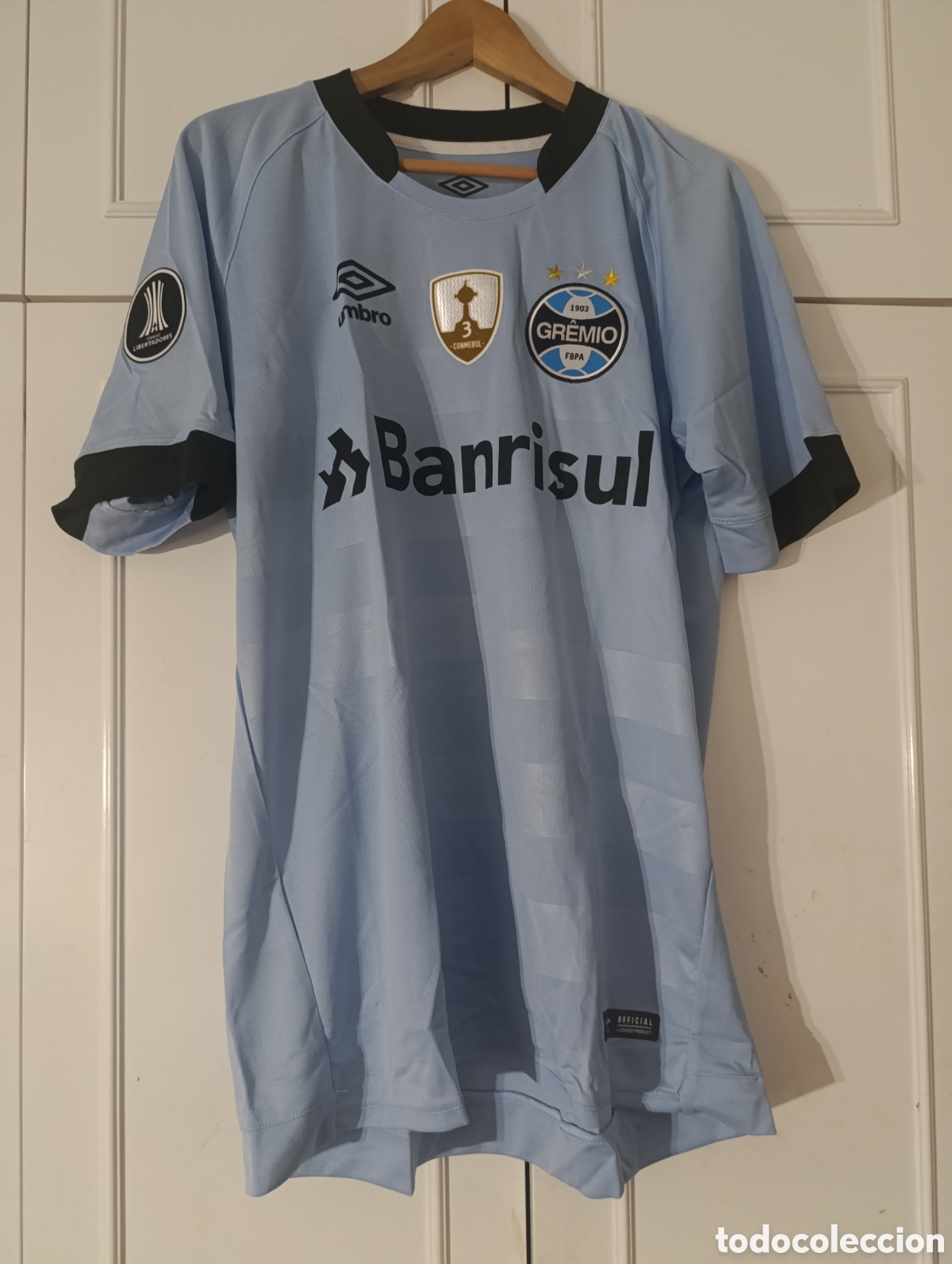 Coleccionismo deportivo: Camiseta oficial Gremio de Porto Alegre