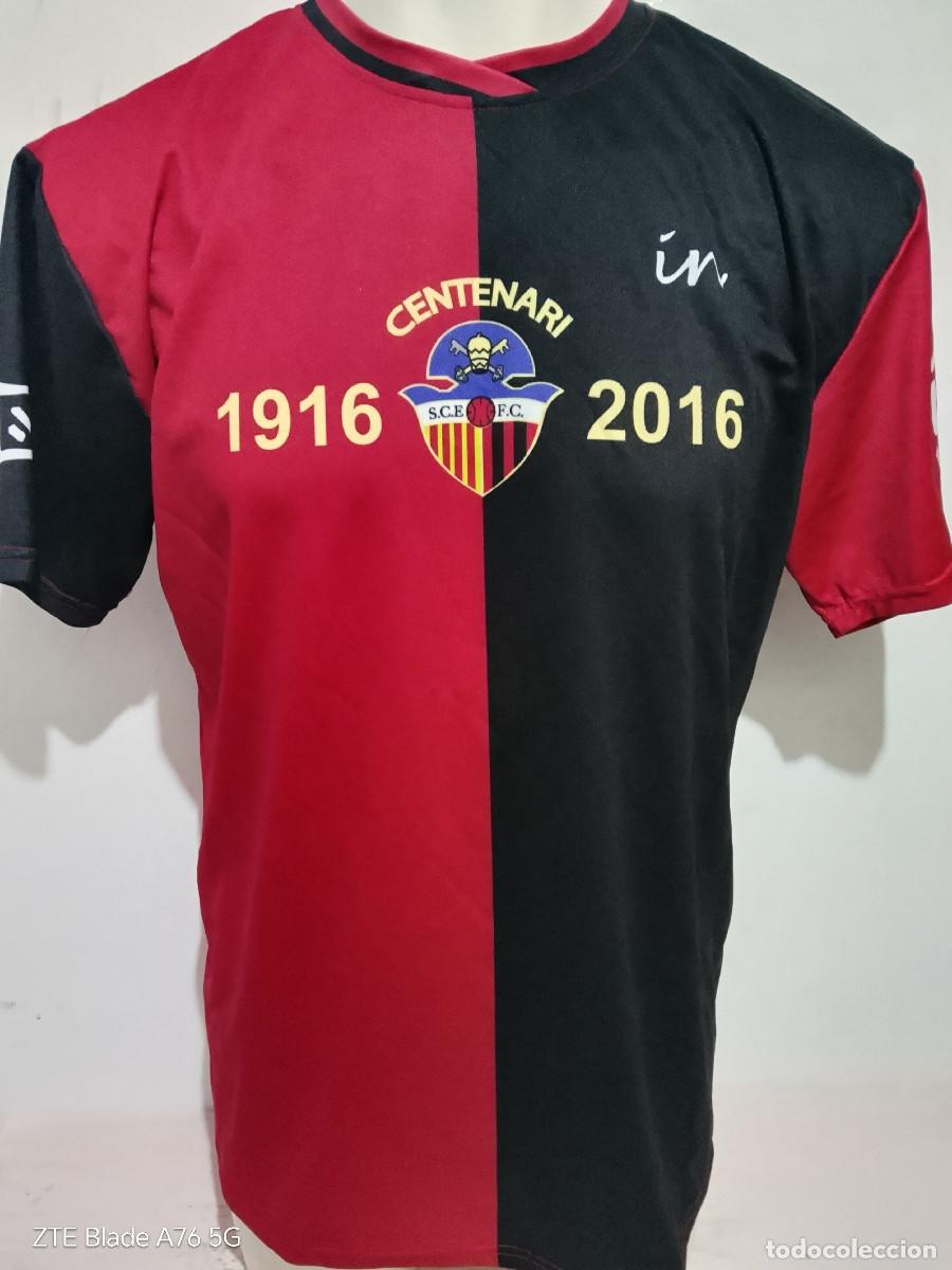Coleccionismo deportivo: Sant Cugat futbol Club Centenari catalunya barcelona camiseta futbol L 60cts