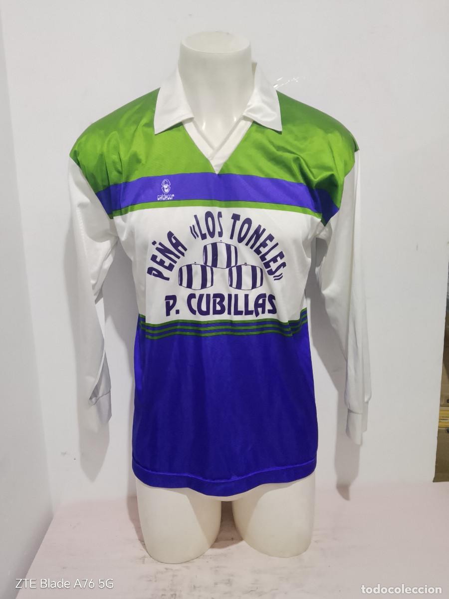 Coleccionismo deportivo: Pubillas Casas 1980 hospitalet camiseta futbol penya m 56cts