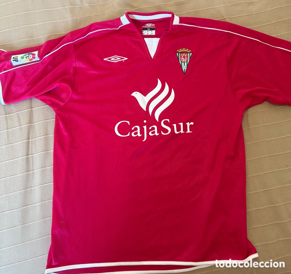 Coleccionismo deportivo: Match worn Javi Moreno C&oacute;rdoba CF