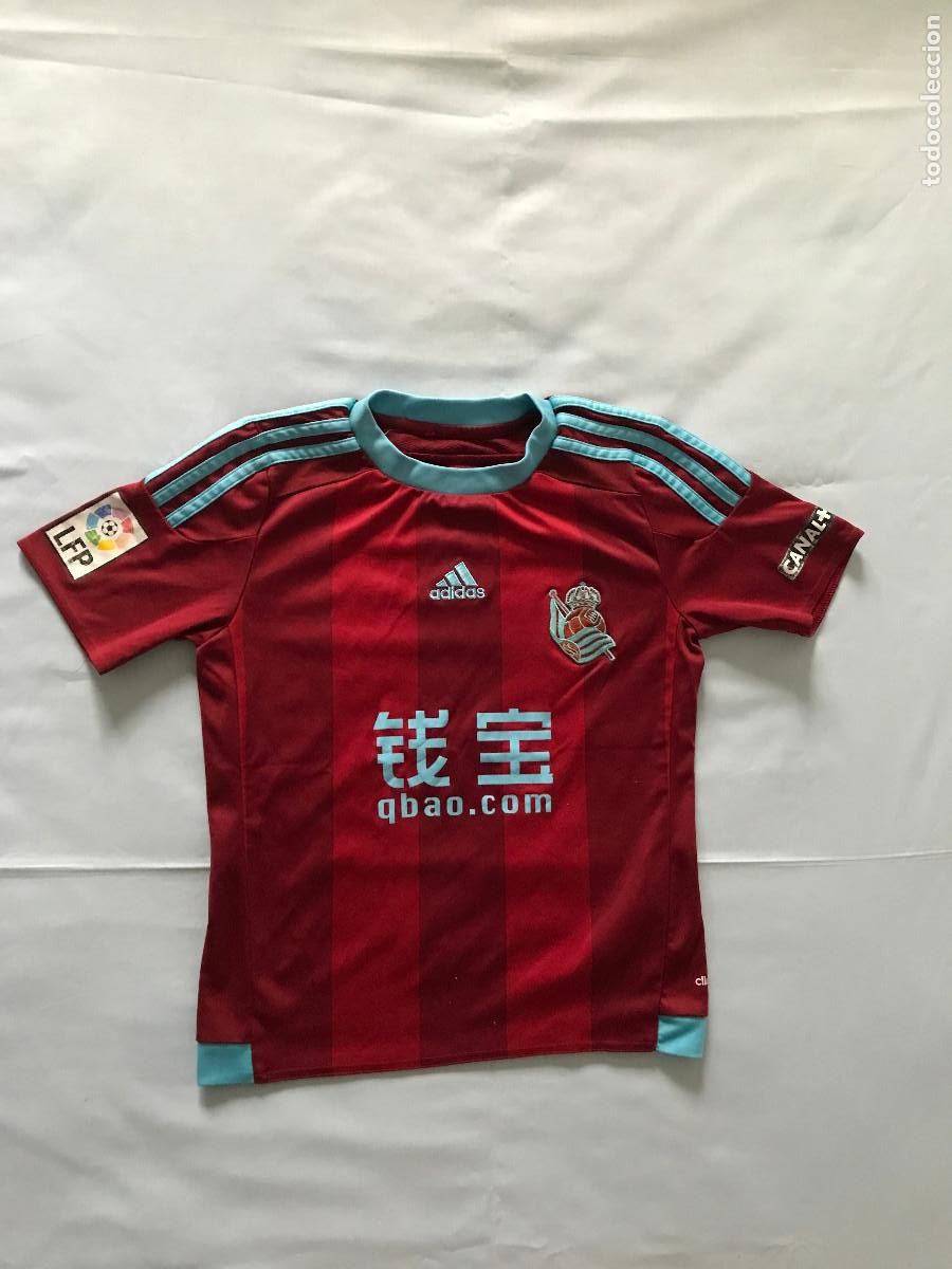 Coleccionismo deportivo: Camiseta de f&uacute;tbol Adidas, ni&ntilde;o 9-10 anos, 140 cm. Real Sociedad. 10 Xabi Prieto