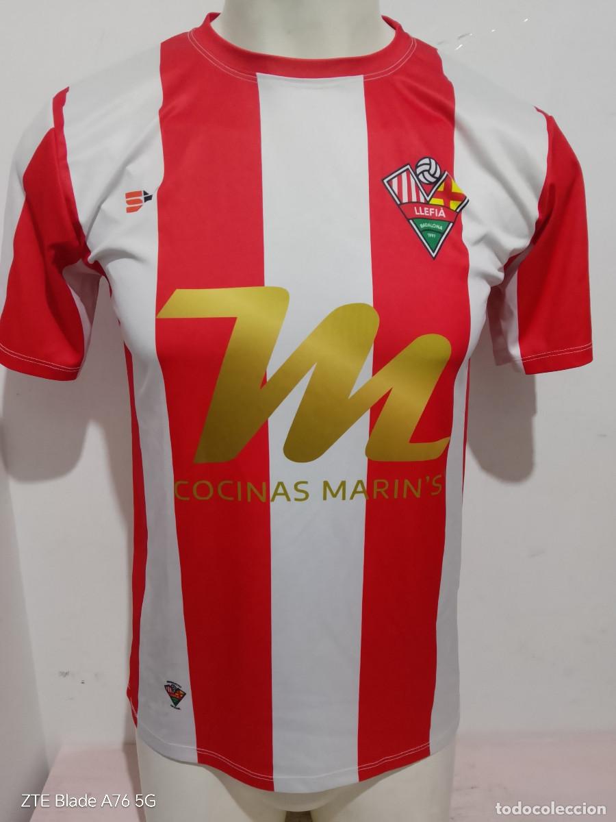 Coleccionismo deportivo: Unificacion Llefia Badalona camiseta futbol football shirt catalunya s 52cts
