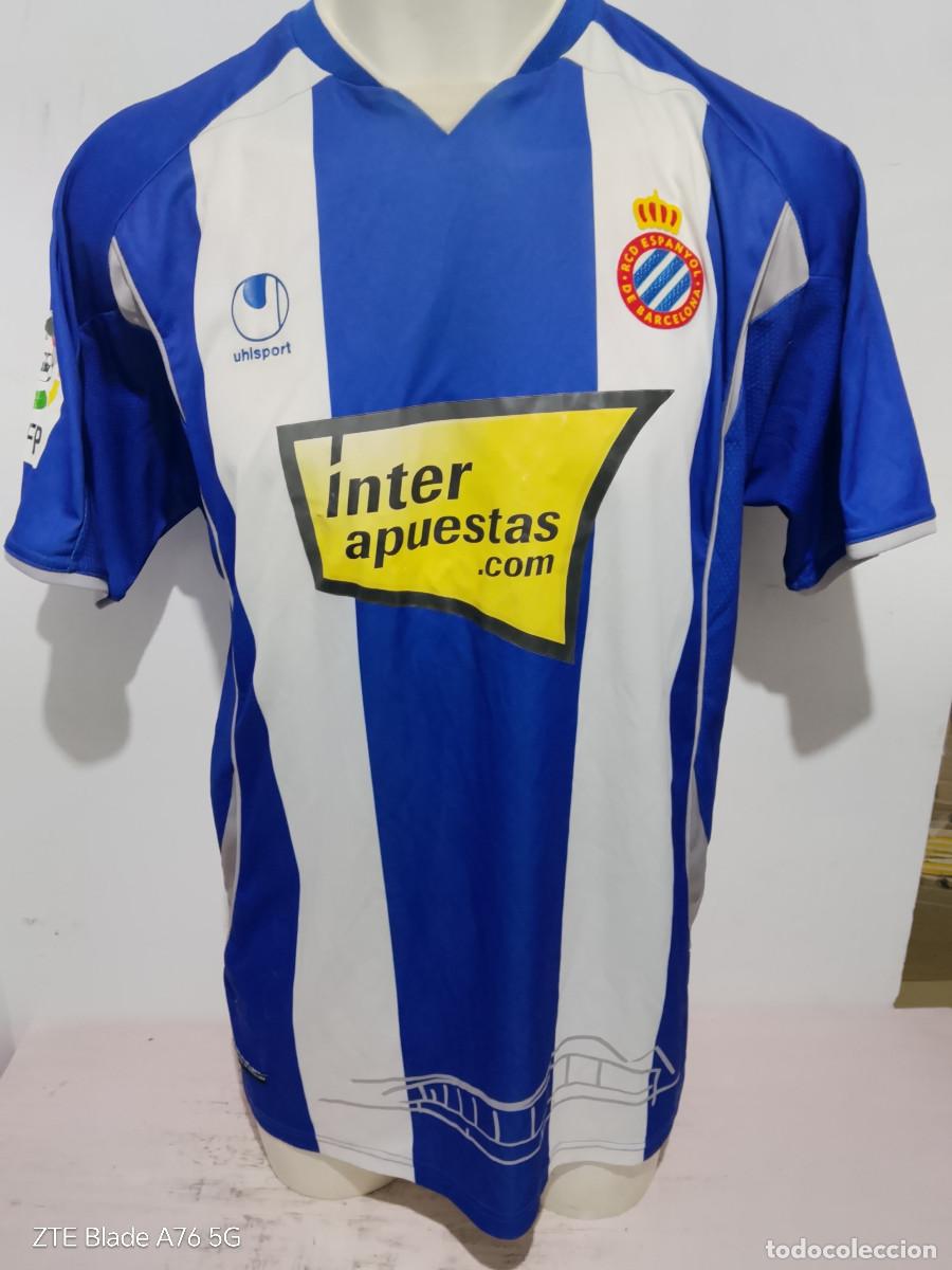 Coleccionismo deportivo: RCD Espanyol camiseta futbol dorsal fans 2008 xl 58cts