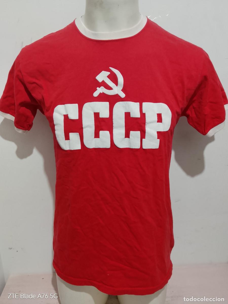 Coleccionismo deportivo: CCCP Uni&oacute;n Sovi&eacute;tica camiseta vintage football shirt fans M 53cts