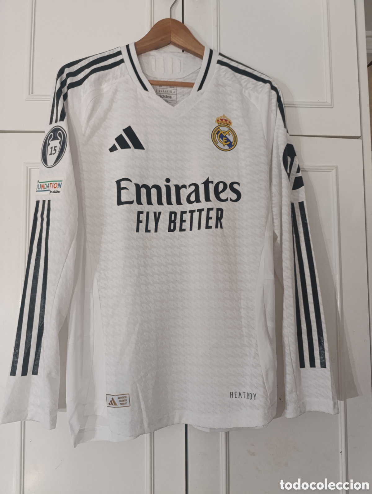 Coleccionismo deportivo: Camiseta matchworn Real Madrid CF Valverde