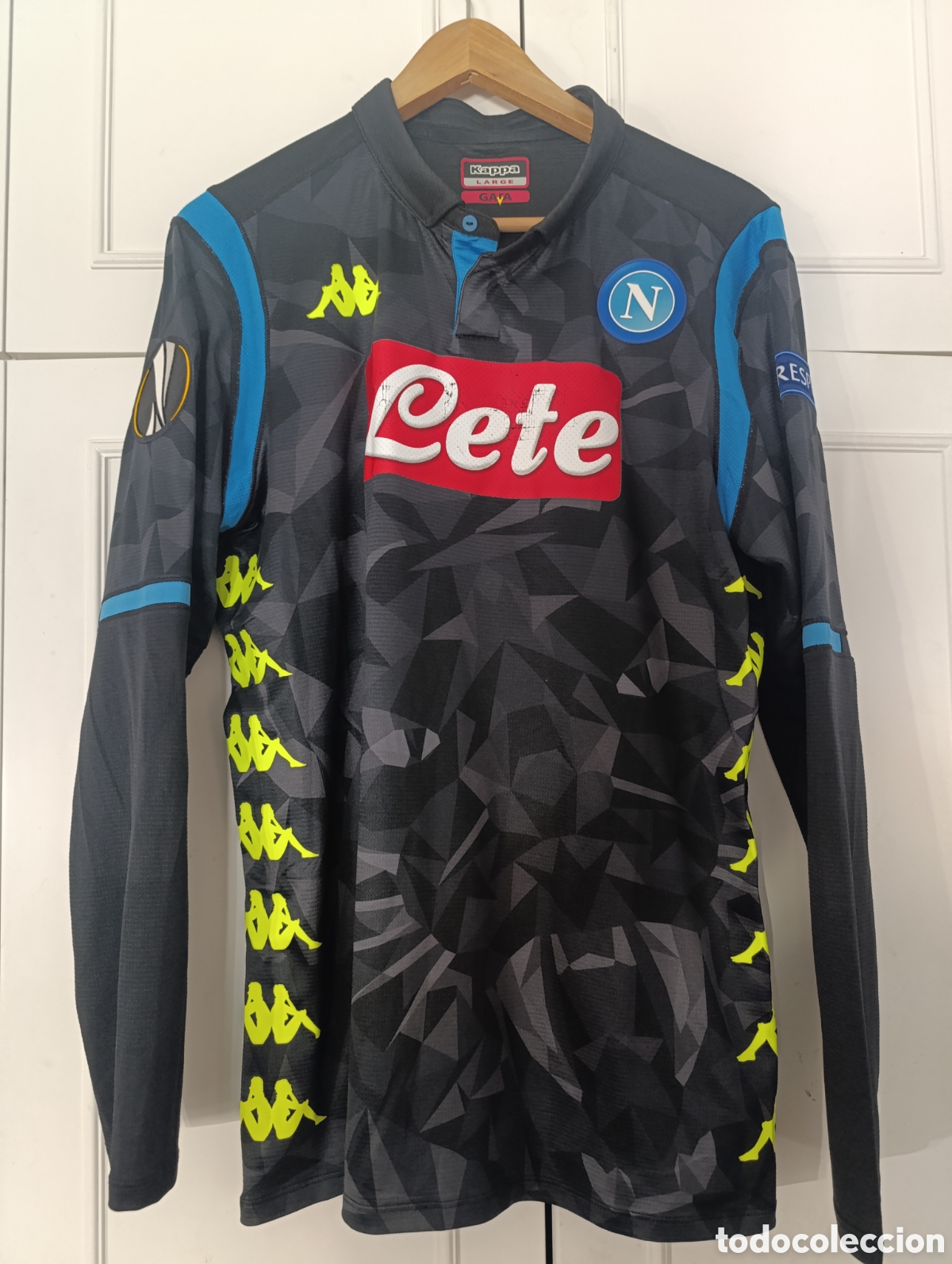 Coleccionismo deportivo: Camiseta matchworn SSC Napoli Callej&oacute;n