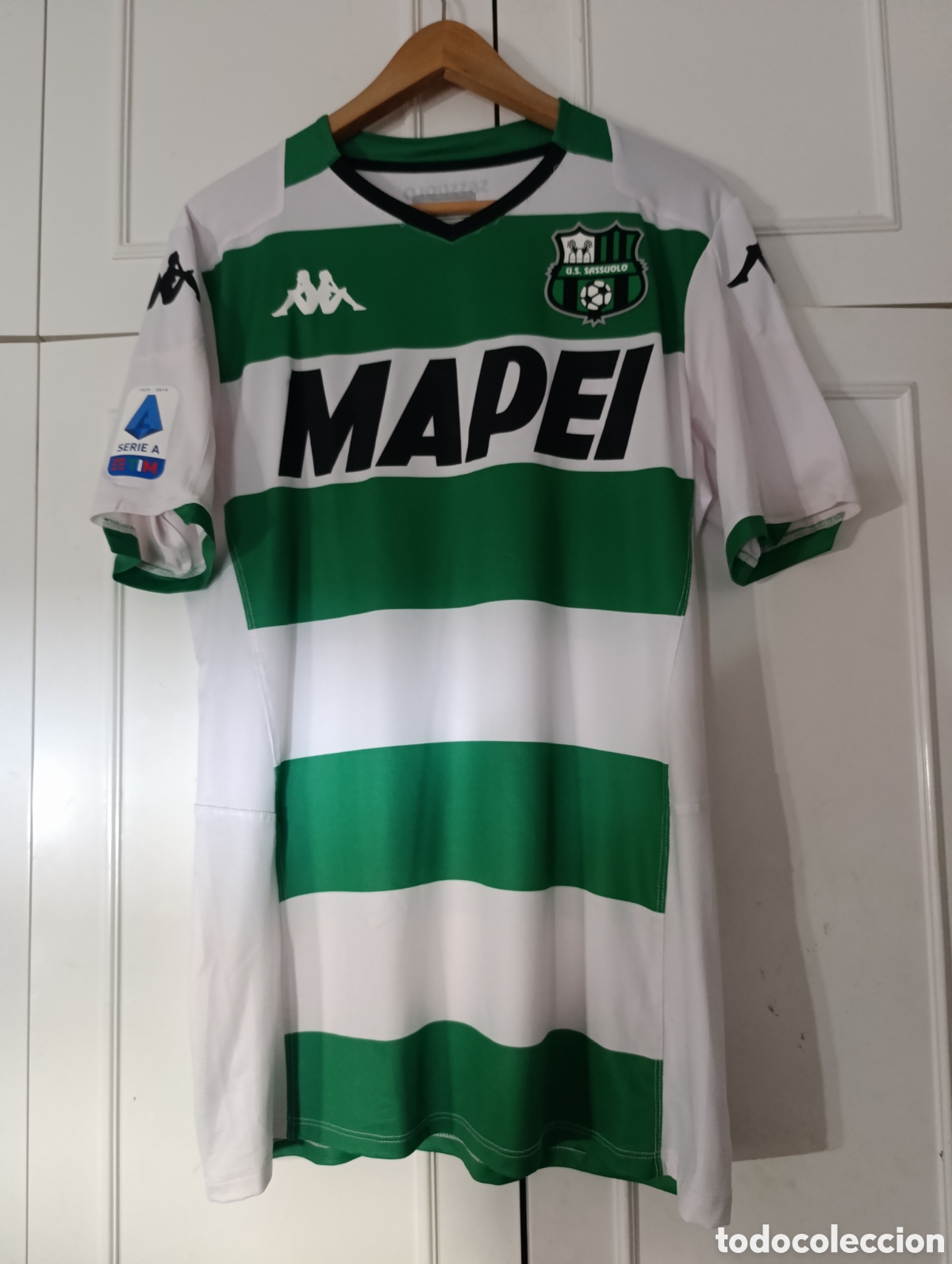 Coleccionismo deportivo: Camiseta matchworn US Sassuolo de Italia