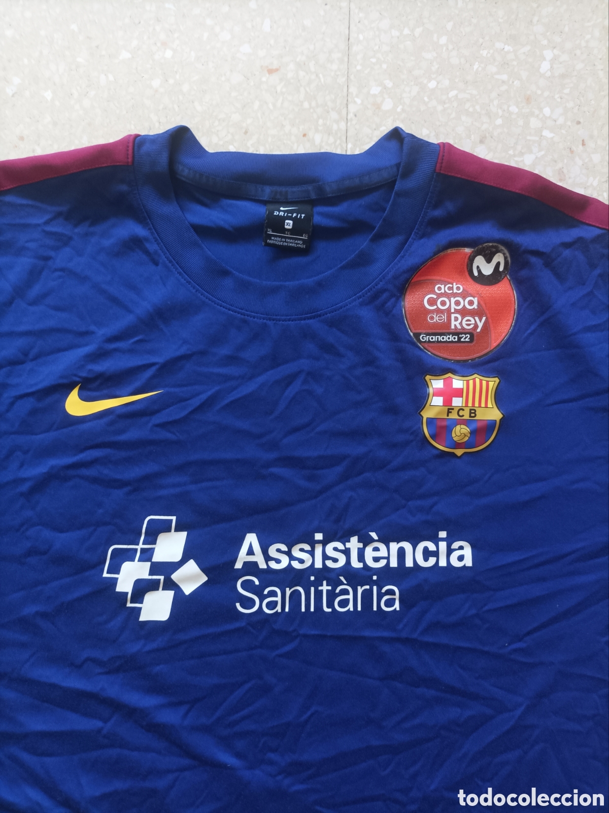 Coleccionismo deportivo: Warm-up Worn Basket Copa del Rey '22 Granada ACB Kyle Kuric #24# utiler&iacute;a FC Barcelona