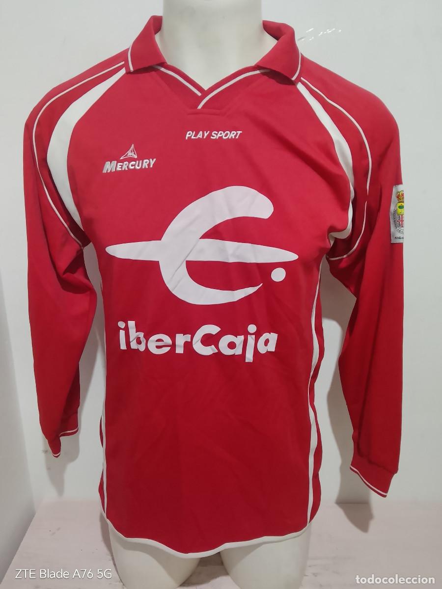 Colecionismo desportivo: Ibercaja Zaragoza Mercury vintage Aragon camiseta futbol s M 55cts