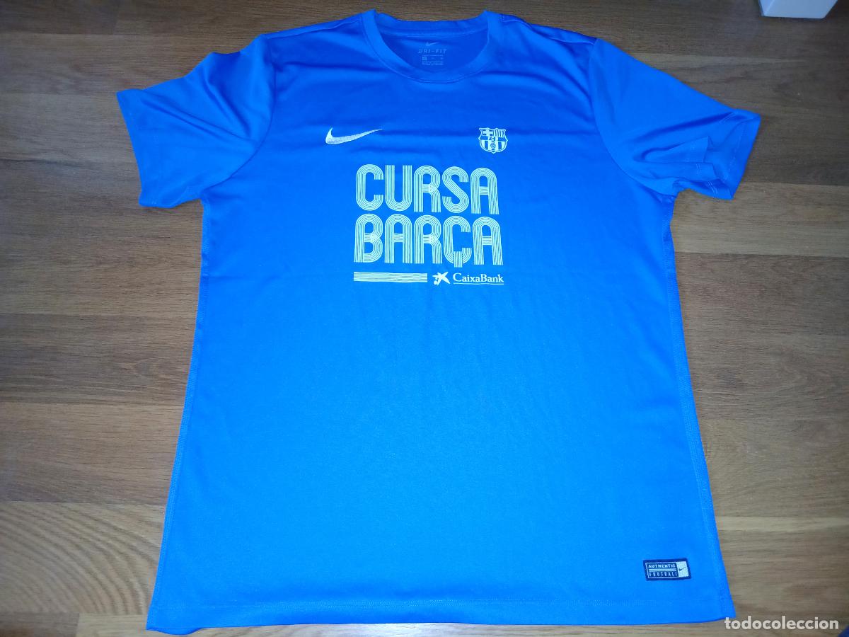 Coleccionismo deportivo: Camiseta f&uacute;tbol. F&uacute;tbol Club Barcelona, Cursa Bar&ccedil;a 2017, Nike, talla XL