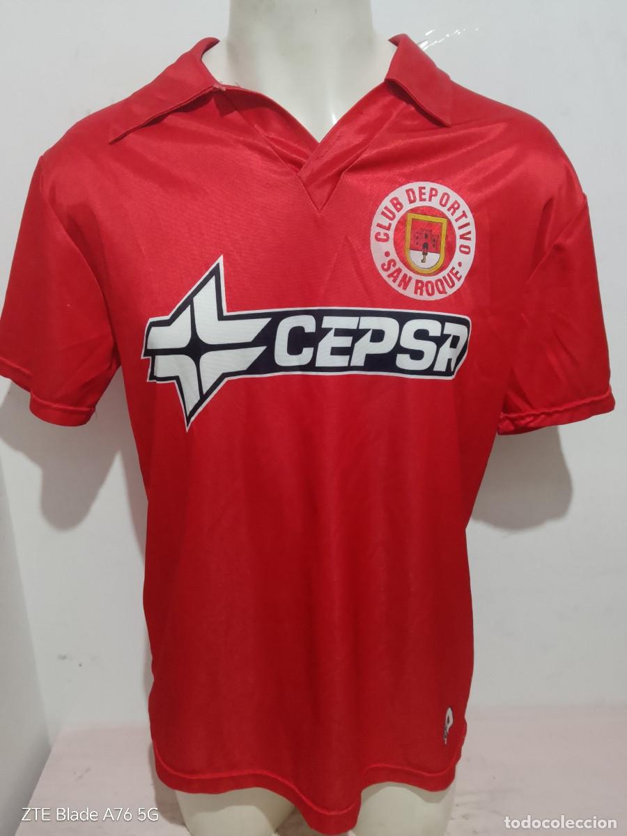 Collezionismo sportivo: Club Deportivo San Roque Cadiz camiseta futbol vintage match worn cepsa L 58cts
