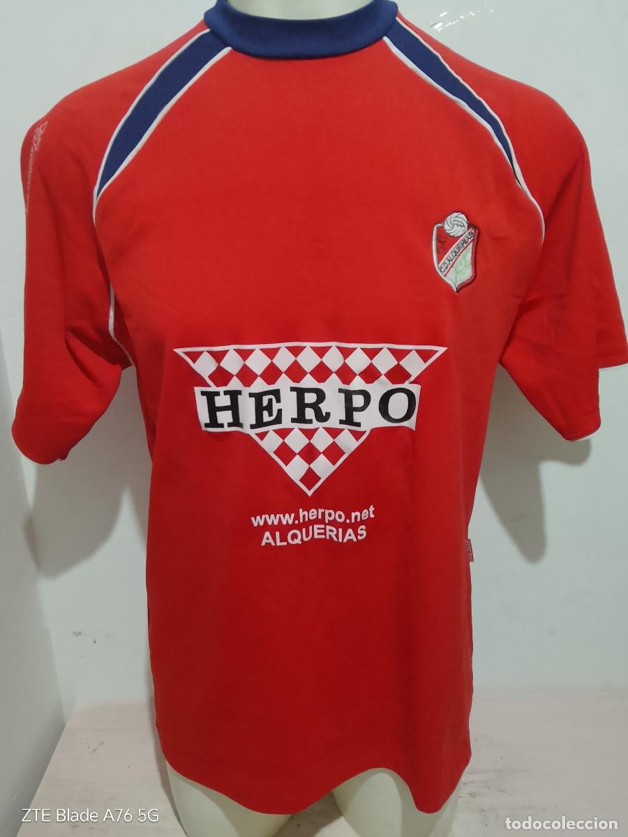 Colecionismo desportivo: Club Deportivo Alquer&iacute;as Murcia camiseta futbol football shirt Real L 62cts