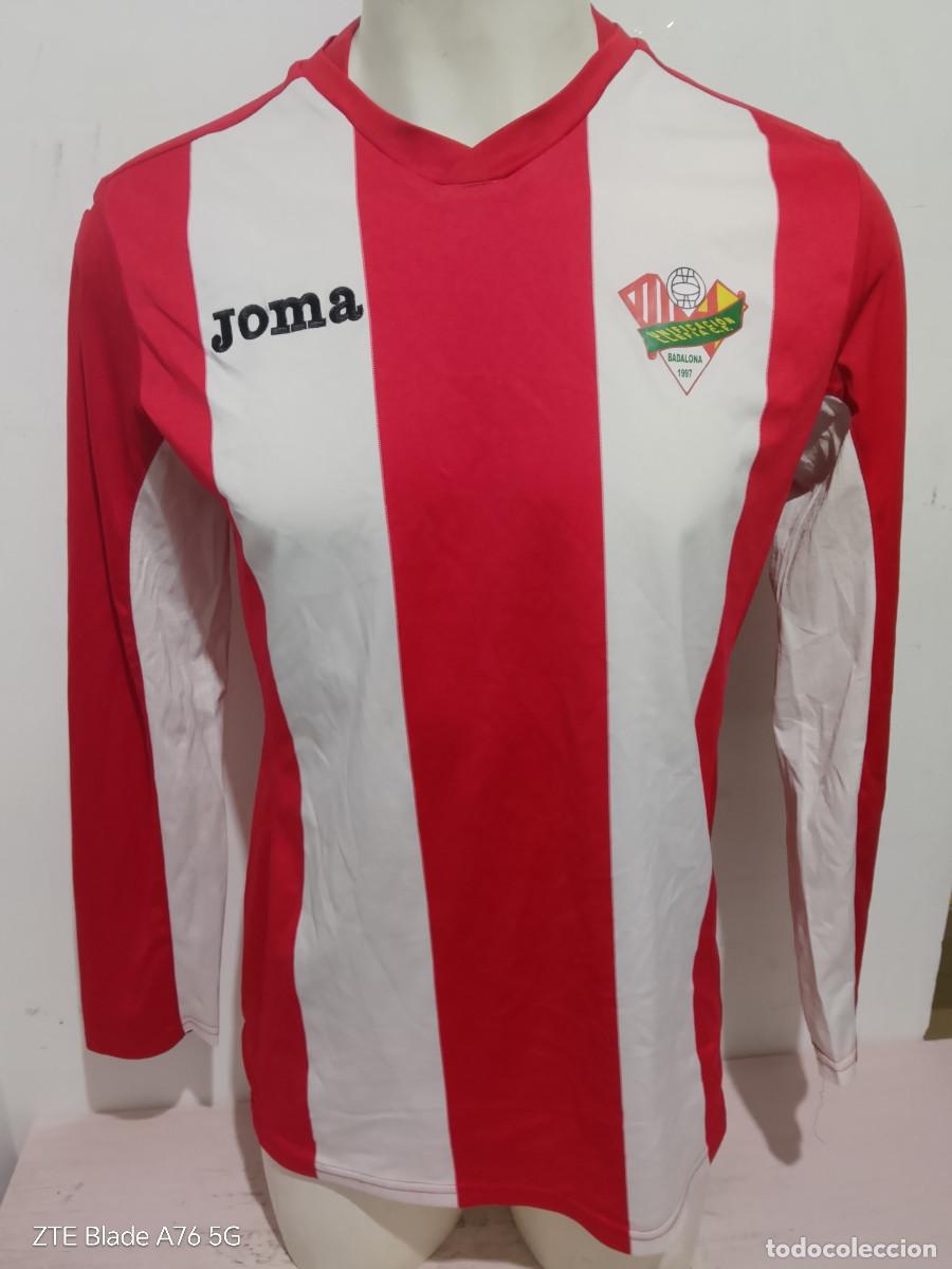 Coleccionismo deportivo: Unificacion Llefia Badalona camiseta futbol football shirt catalunya M 52cts