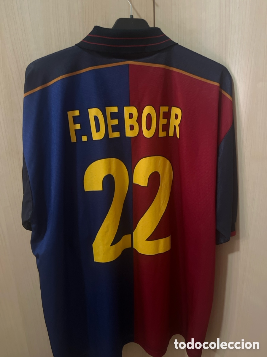 Coleccionismo deportivo: camiseta centenario bar&ccedil;a 1999 - Foto 2