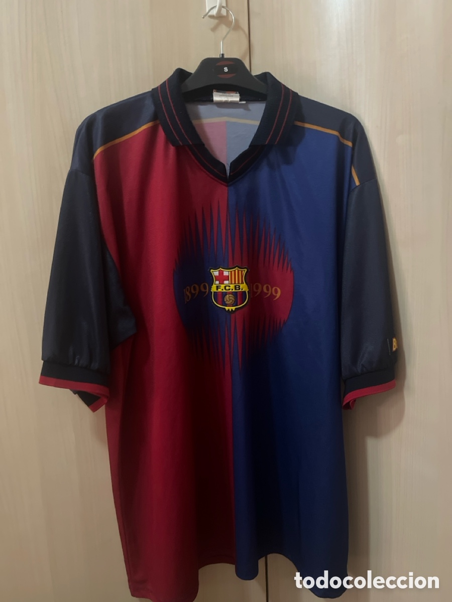 Coleccionismo deportivo: camiseta centenario bar&ccedil;a 1999