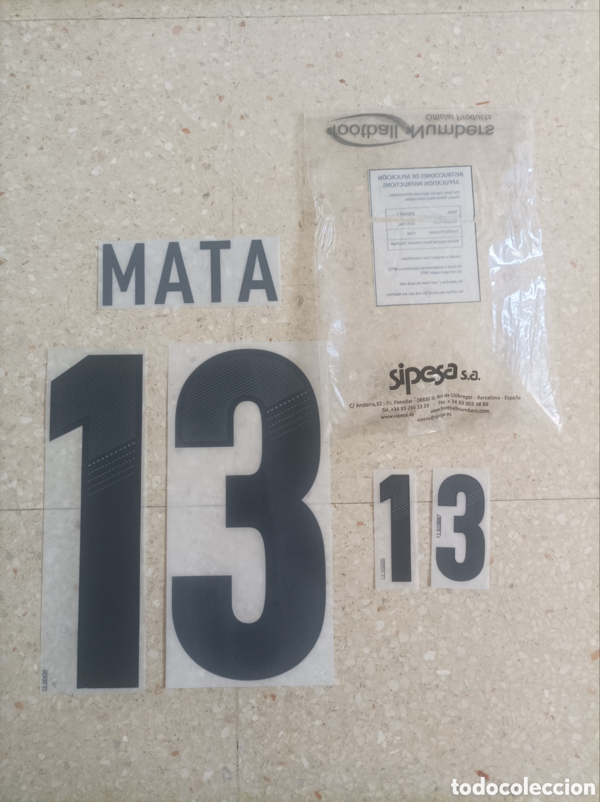 Coleccionismo deportivo: Nameset oficial Espa&ntilde;a 2012 Mata #13# camiseta visitante Euro Sipesa s.a.