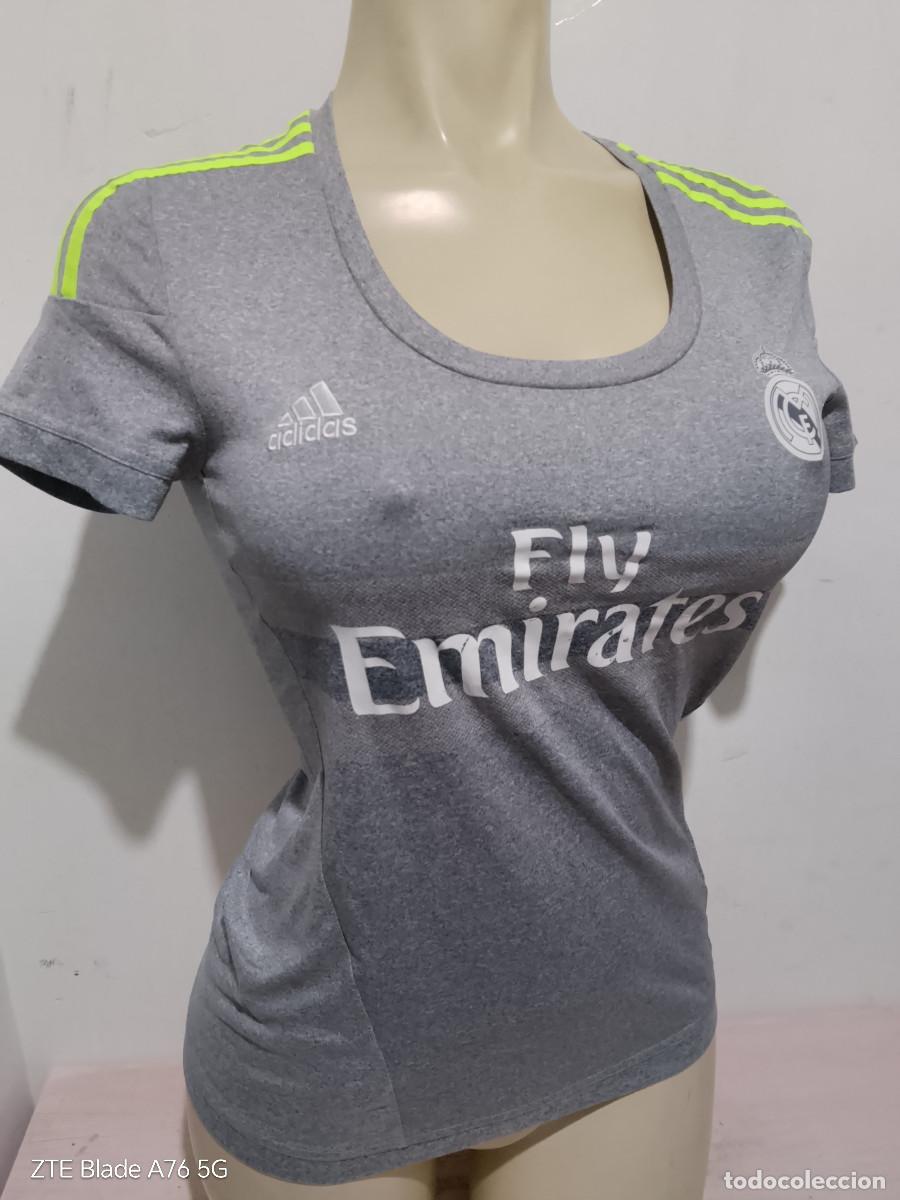 Sports collectibles: Real Madrid chica mujer femenino girl woman football futbol camiseta s 44cts
