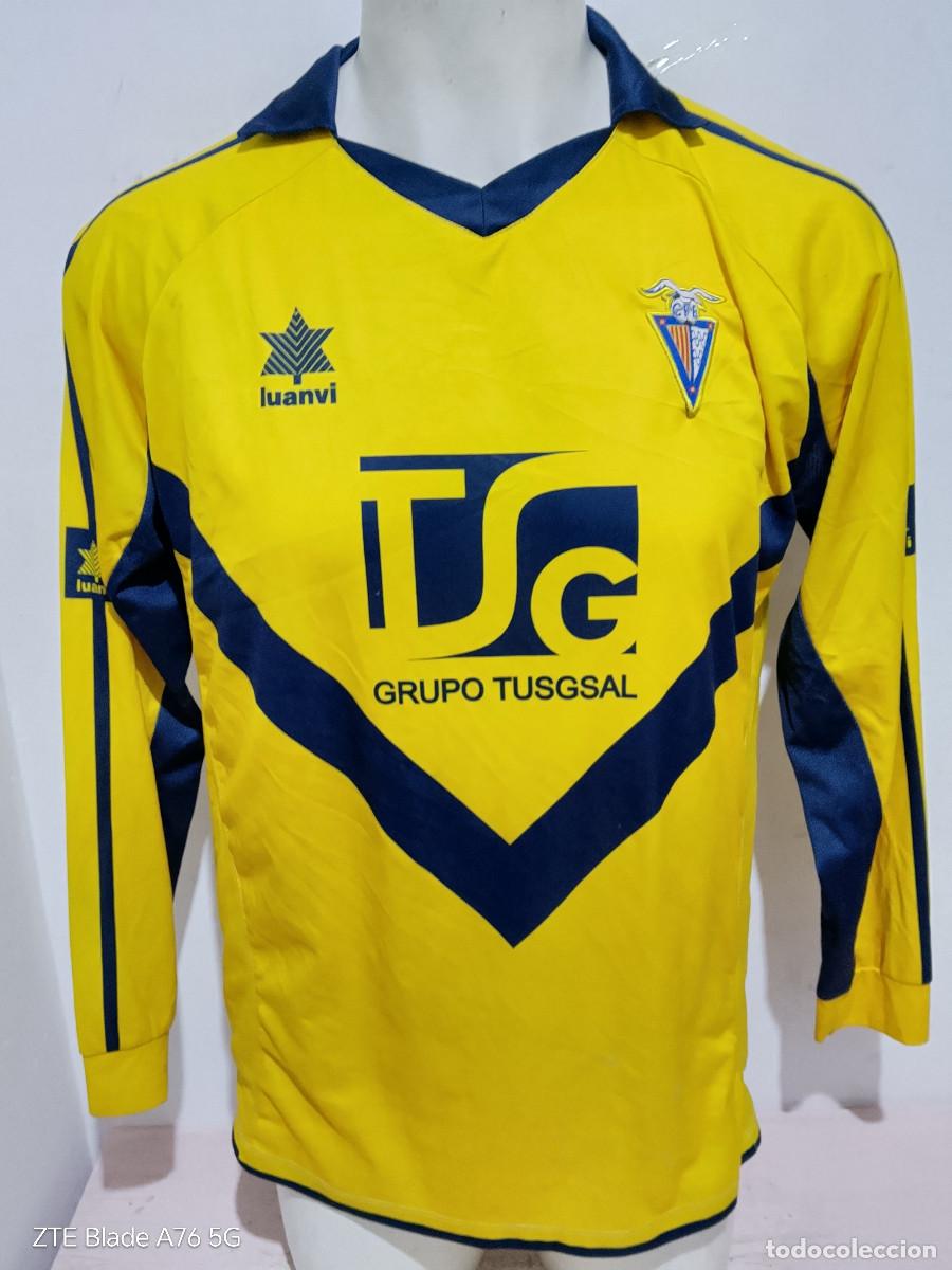Coleccionismo deportivo: CF Badalona match worn camiseta futbol football shirt catalunya L 54cts