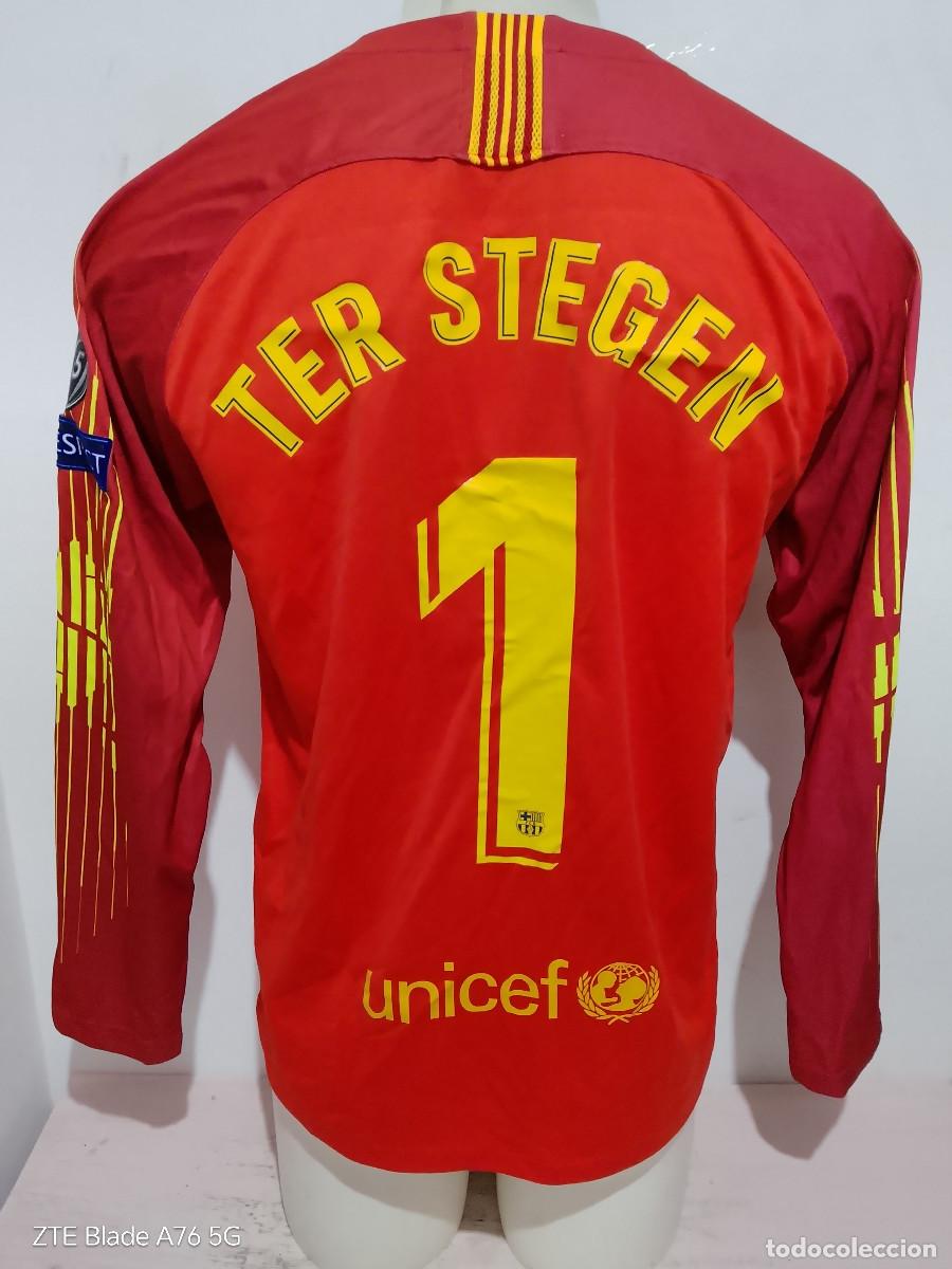 Coleccionismo deportivo: Ter Stegen football shirt fc barcelona camiseta futbol m 55cts goalkepper portero