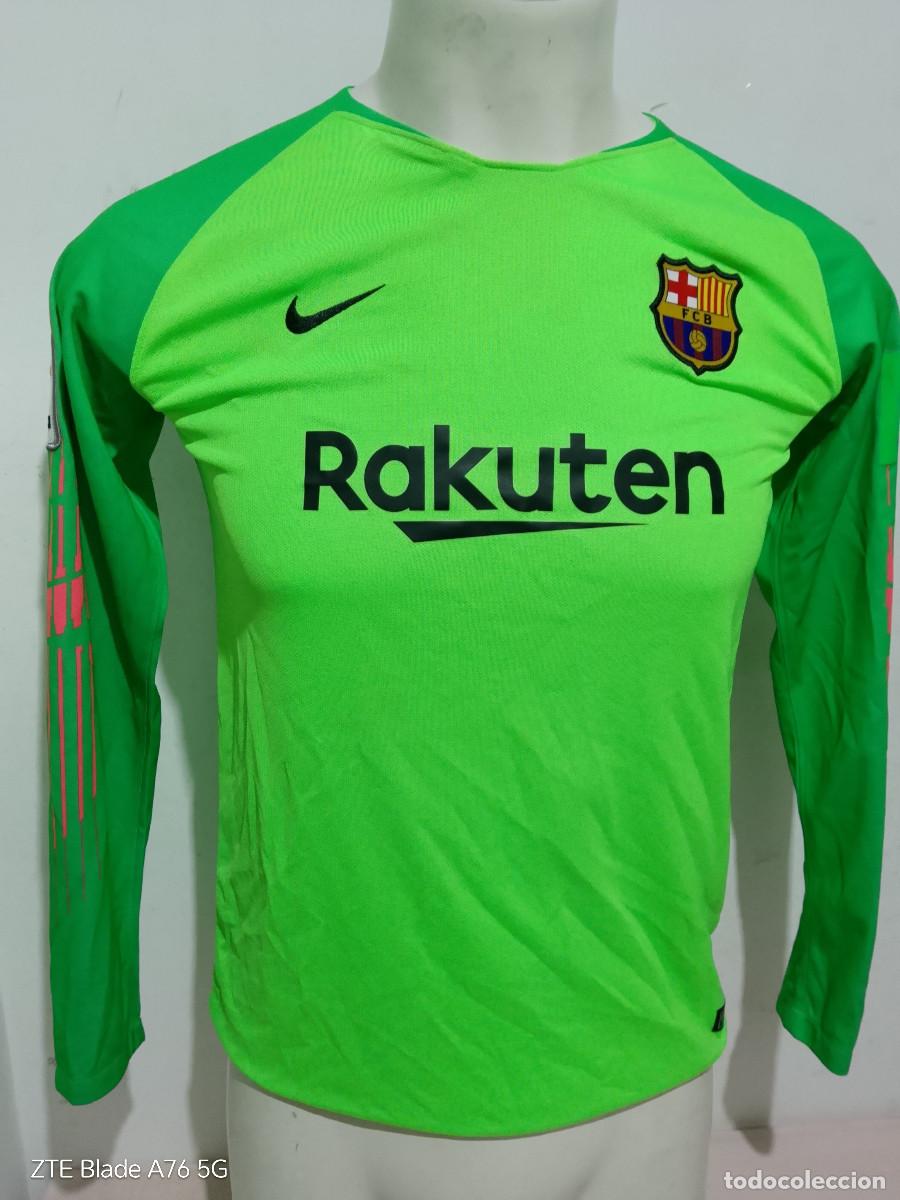 Coleccionismo deportivo: FC Barcelona dorsal fans camiseta futbol football shirt portero goalkepper 13-15 48cts