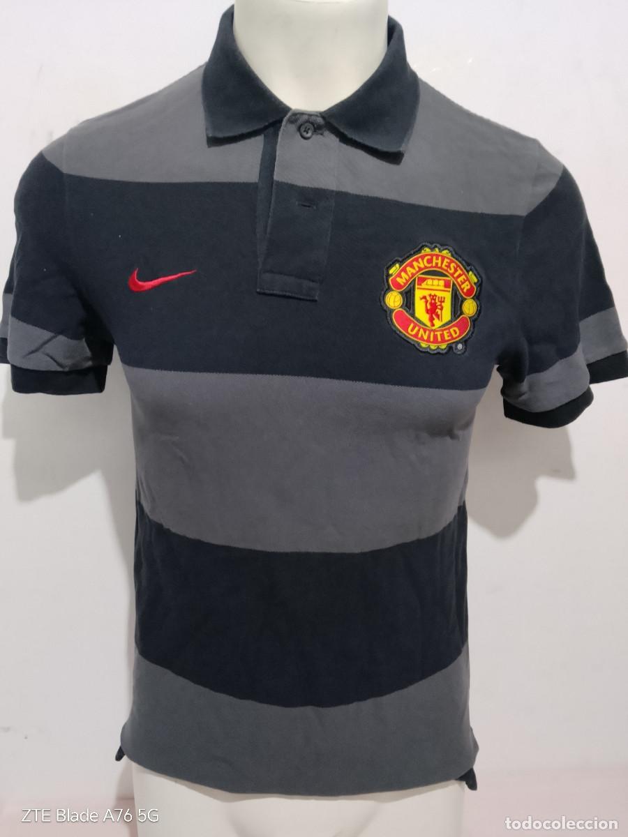 Coleccionismo deportivo: Manchester utd camiseta futbol football shirt trainning polo jersey s 48cts