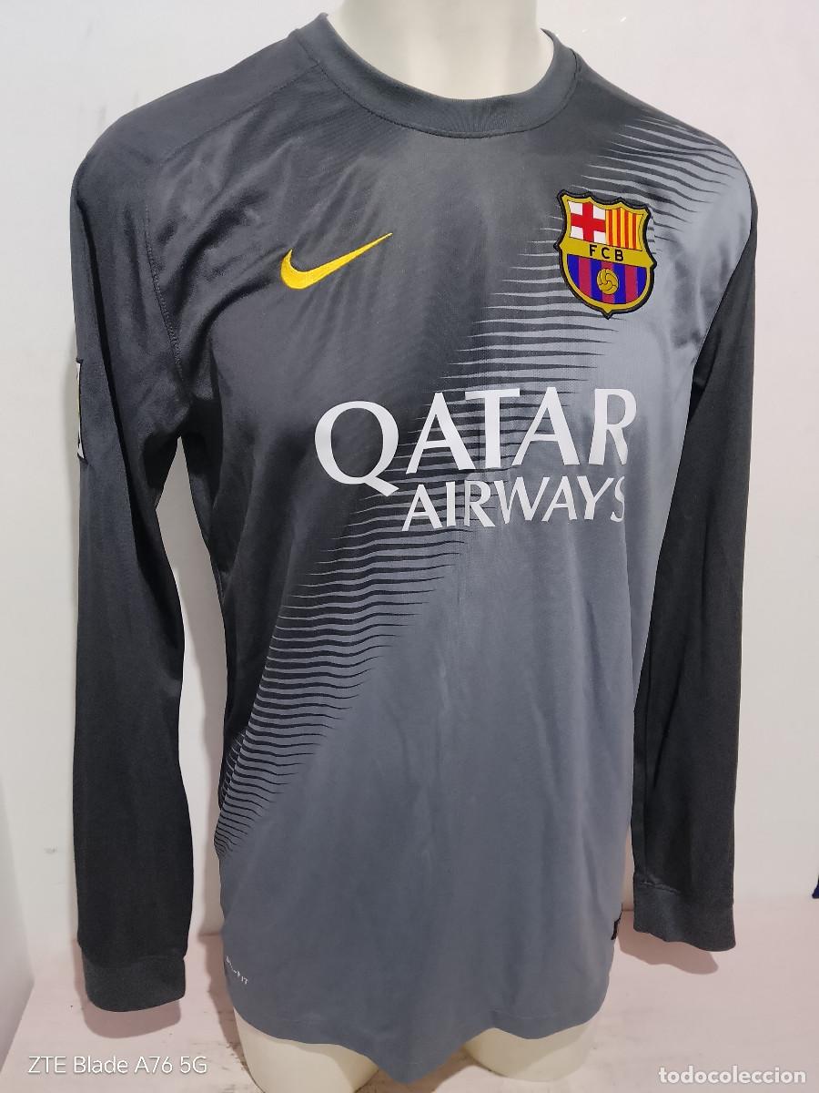Coleccionismo deportivo: FC Barcelona goalkepper portero camiseta futbol L 58cts