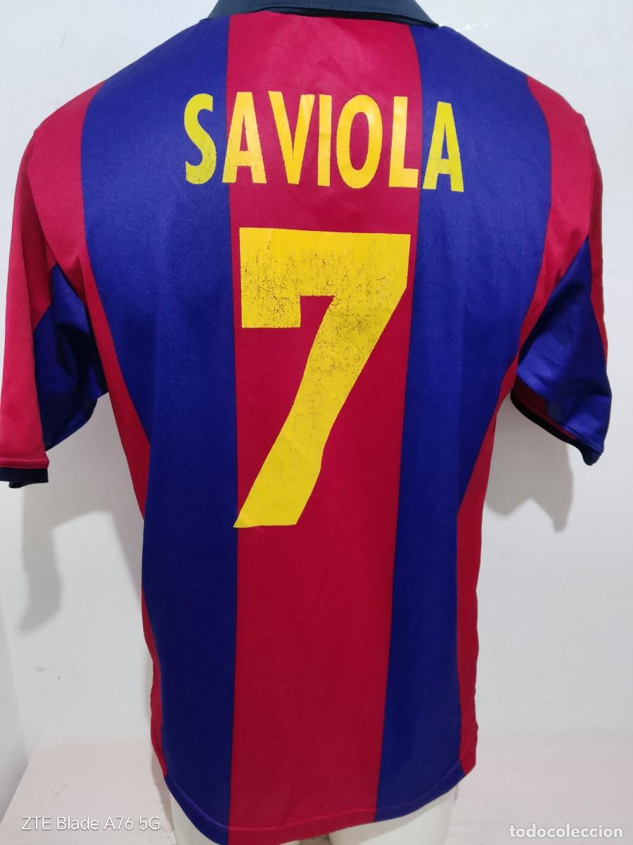 Coleccionismo deportivo: FC Barcelona Saviola Store SHop version camiseta futbol s 56cts