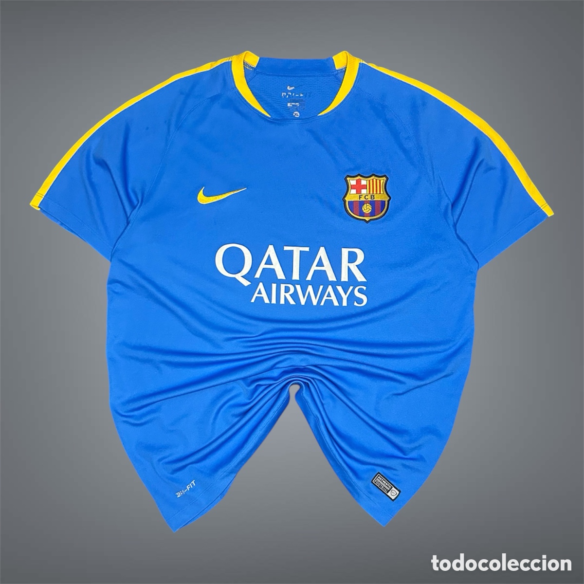 Coleccionismo deportivo: Camiseta entrenamiento FC Barcelona 2015/2016 Nike Original - Talla XL