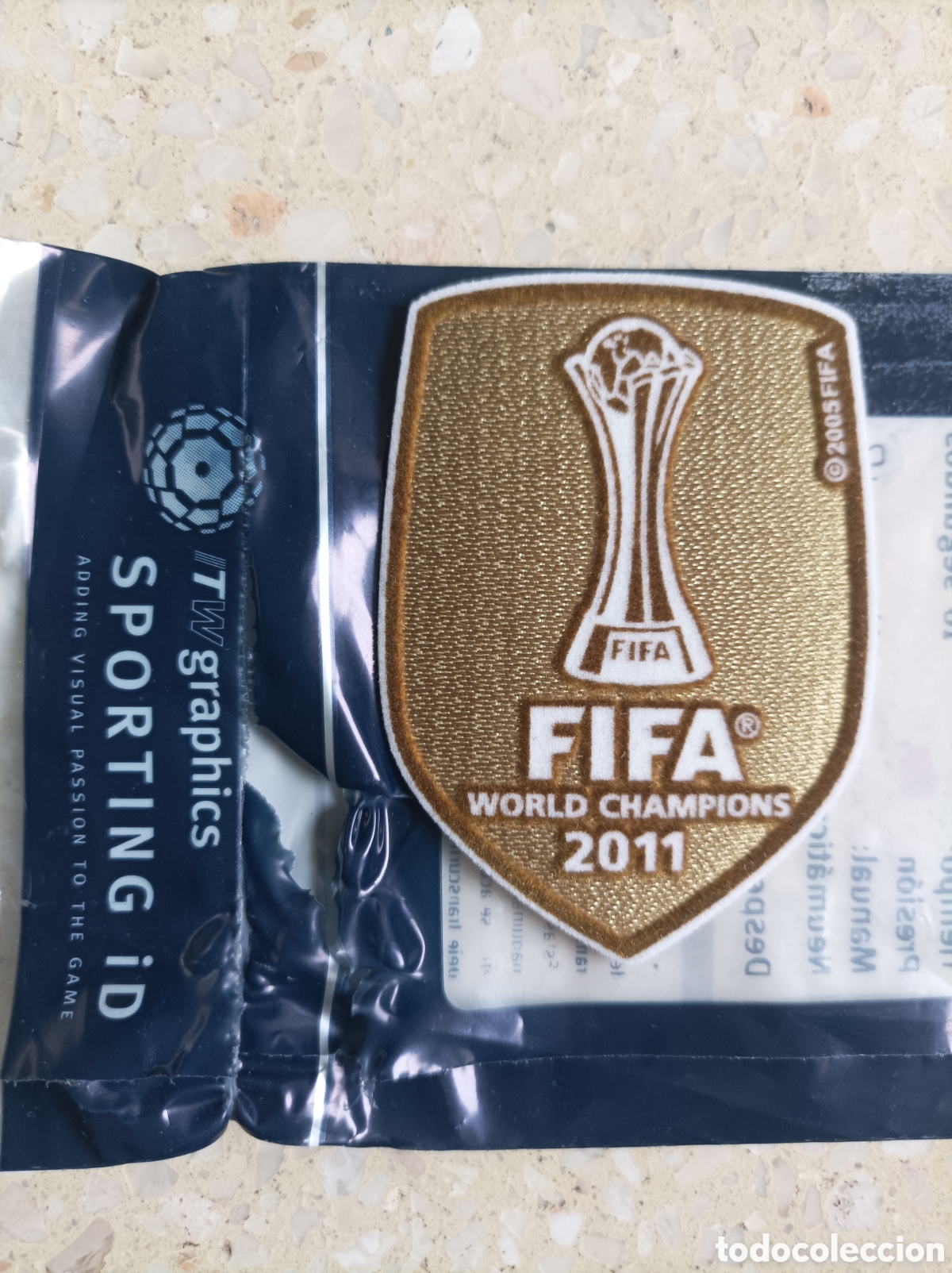 Coleccionismo deportivo: Parche original FIFA Word Champions 2011 FC Barcelona player issue Deadstock Lextra