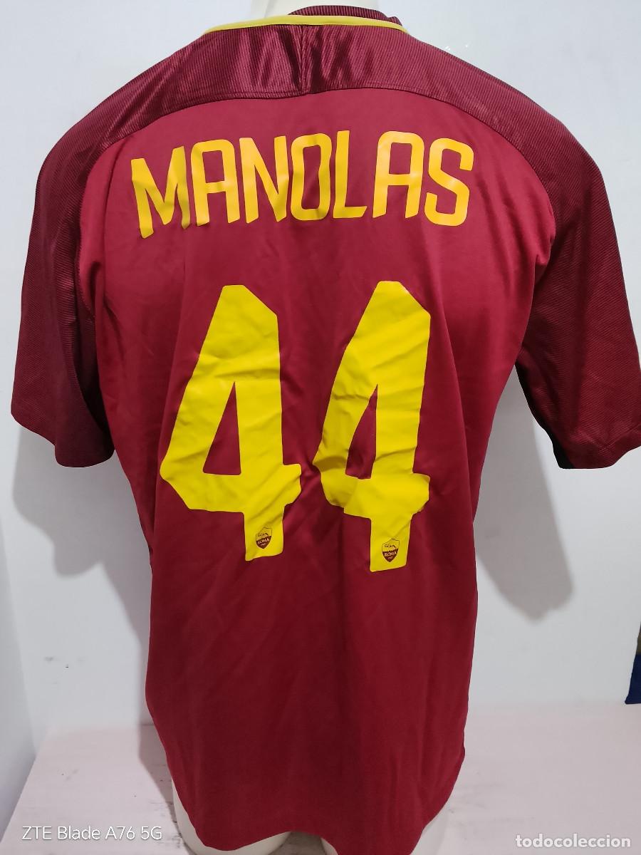 Coleccionismo deportivo: Kostas Manolas AS Roma hellas football shirt camiseta futbol greece player calcio maglia xxl 60cts