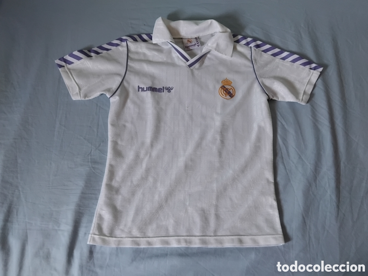 Coleccionismo deportivo: Camiseta R.Madrid Hummel 1986/88 talla M