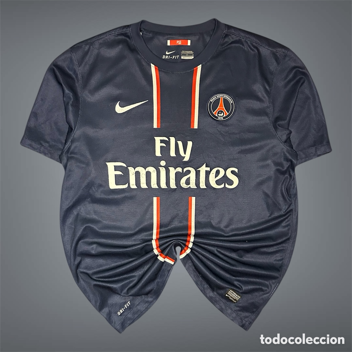 Coleccionismo deportivo: Camiseta f&uacute;tbol Paris Saint-Germain 2013/2014 Nike Ibrahimović 10 - Talla L