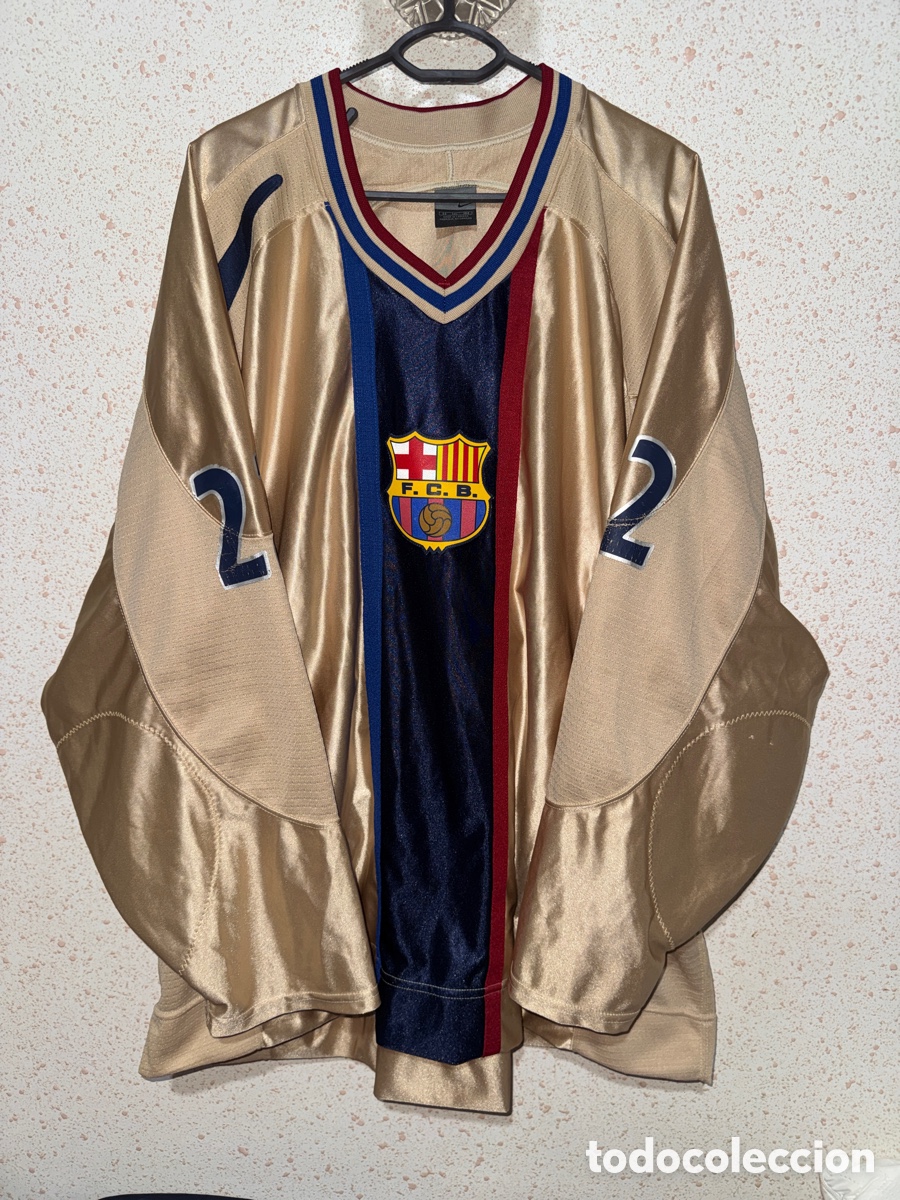 Coleccionismo deportivo: Camiseta FC Barcelona Hockey 2001/02 - Match Worn - dorsal 22