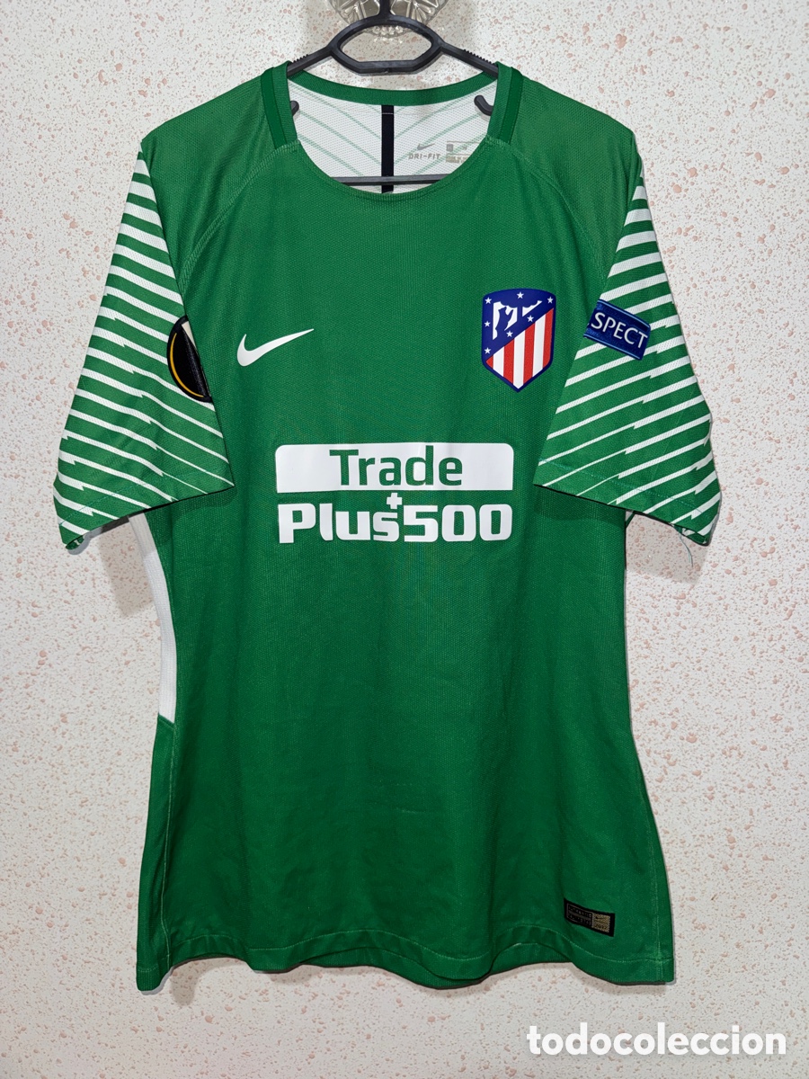 Coleccionismo deportivo: Camiseta Portero Ateltico Madrid 2017/18 - Match Worn - Dorsal Moya #1