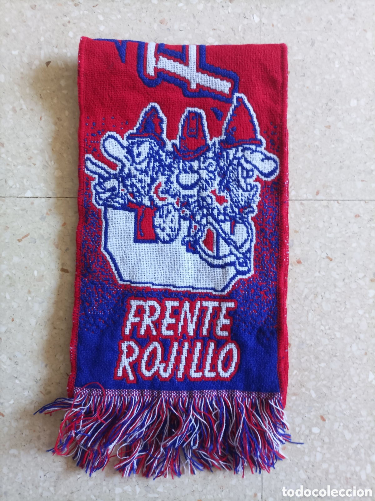 Coleccionismo deportivo: Bufanda ultras Frente Rojillo CD Numancia 2004-05 Draps Center