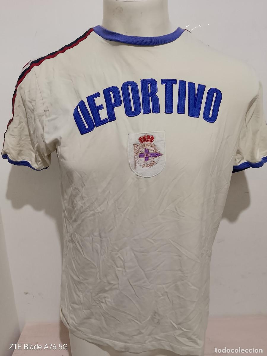Coleccionismo deportivo: Deportivo de La Coru&ntilde;a camiseta futbol football shirt L 57cts