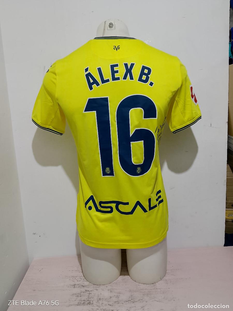 Coleccionismo deportivo: Alex Baena SIgned Villarreal cf camiseta futbol football shirt s 48cts