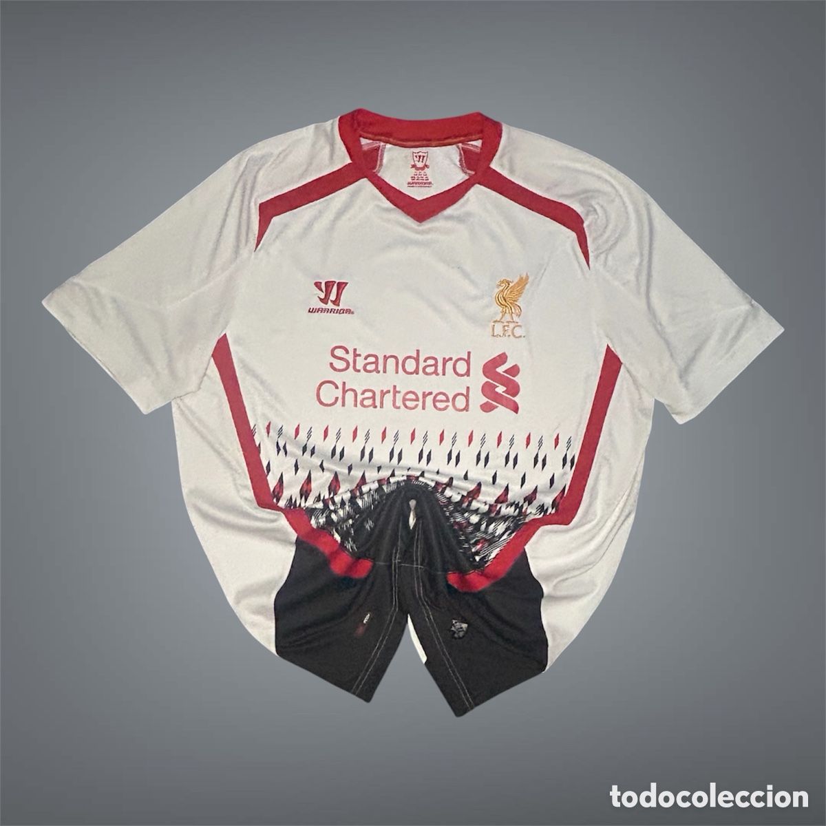 Coleccionismo deportivo: Camiseta f&uacute;tbol Liverpool FC 2013/2014 Warrior - Talla XXL
