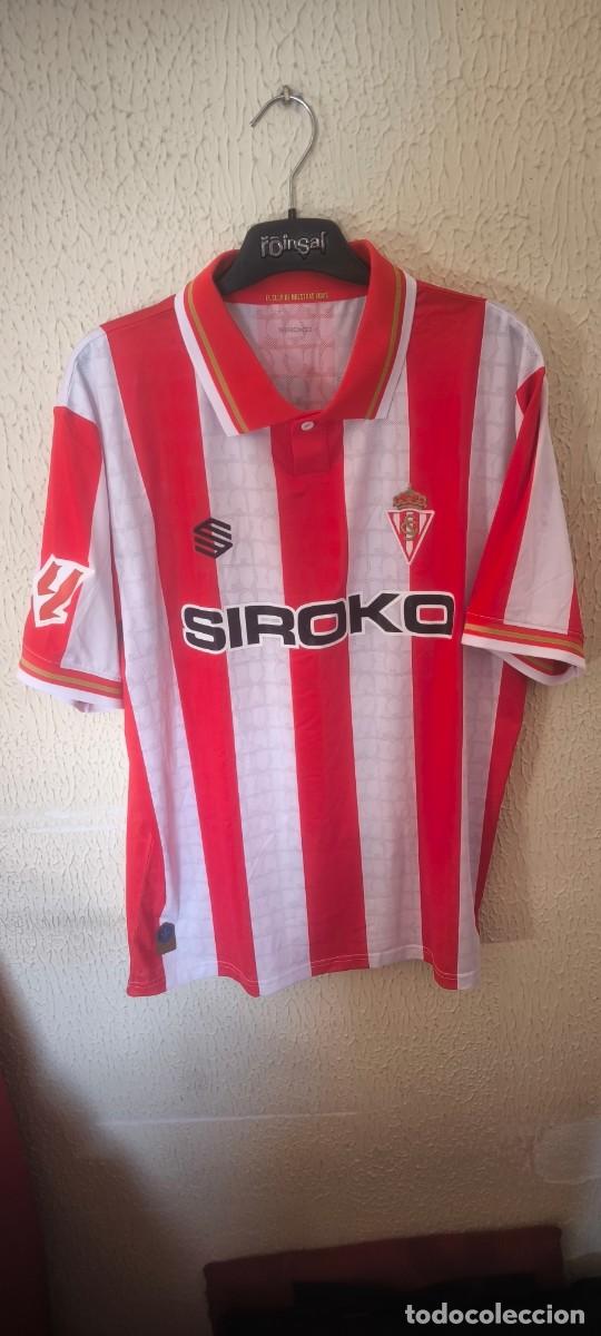 Coleccionismo deportivo: Original | Camiseta Futbol Shirt | Talla L | Sporting de Gijon 21 Mamadou Loum match worn vs Andorra