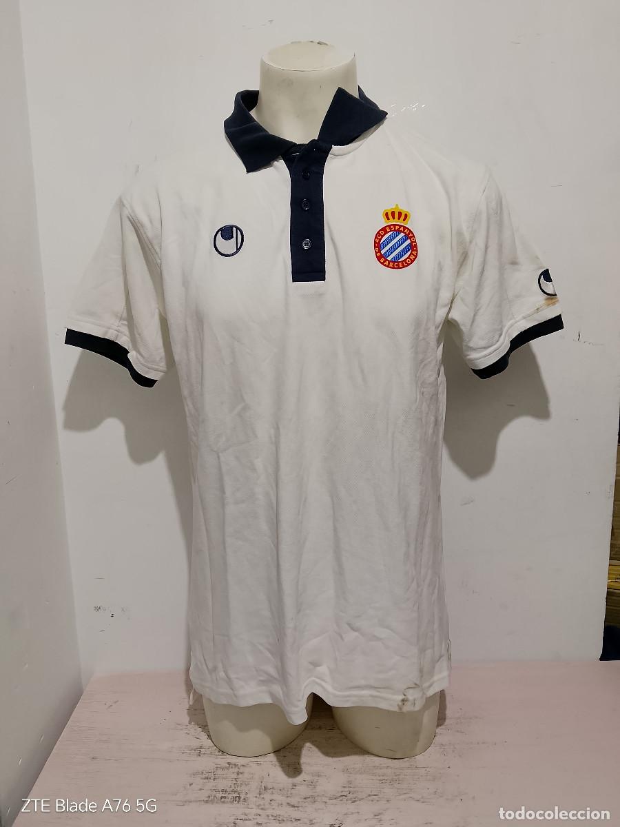 Coleccionismo deportivo: RCD Espanyol UHLsport camiseta futbol entreno polo football jersey xl 58cts