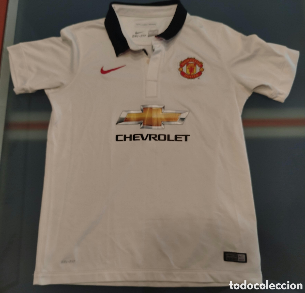 Coleccionismo deportivo: Camiseta Manchester United 2014/15 Nike Original - Talla XL Ni&ntilde;o (Junior)