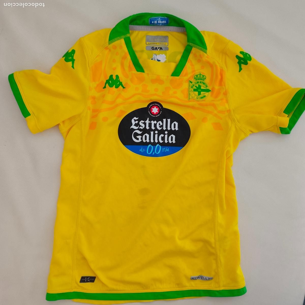 Coleccionismo deportivo: Camiseta RC Deportivo de La Coru&ntilde;a &rdquo;Brasil&rdquo; 2023/24 Ni&ntilde;o (12 a&ntilde;os) dorsal MELLA