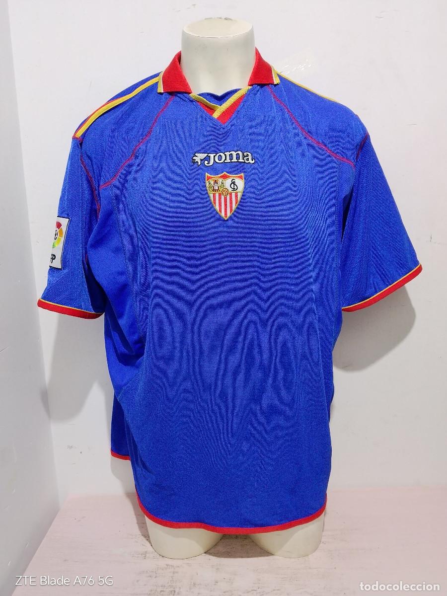 Coleccionismo deportivo: Sevilla FC 2001 (tercera equipacion) camiseta futbol football shirt xxl 68cts