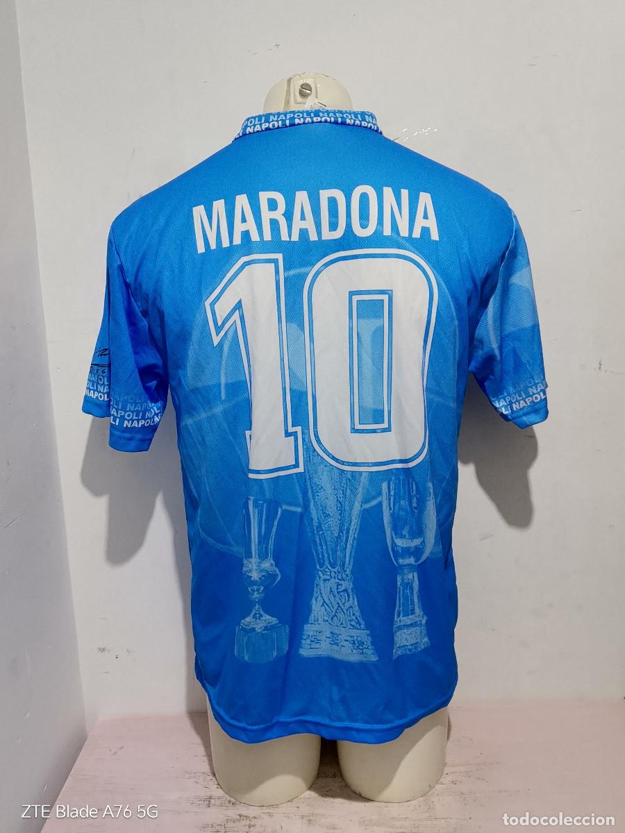 Coleccionismo deportivo: Maradona replic Napoli Mars camiseta shirt retro football shirt calcio maglia M 56cts
