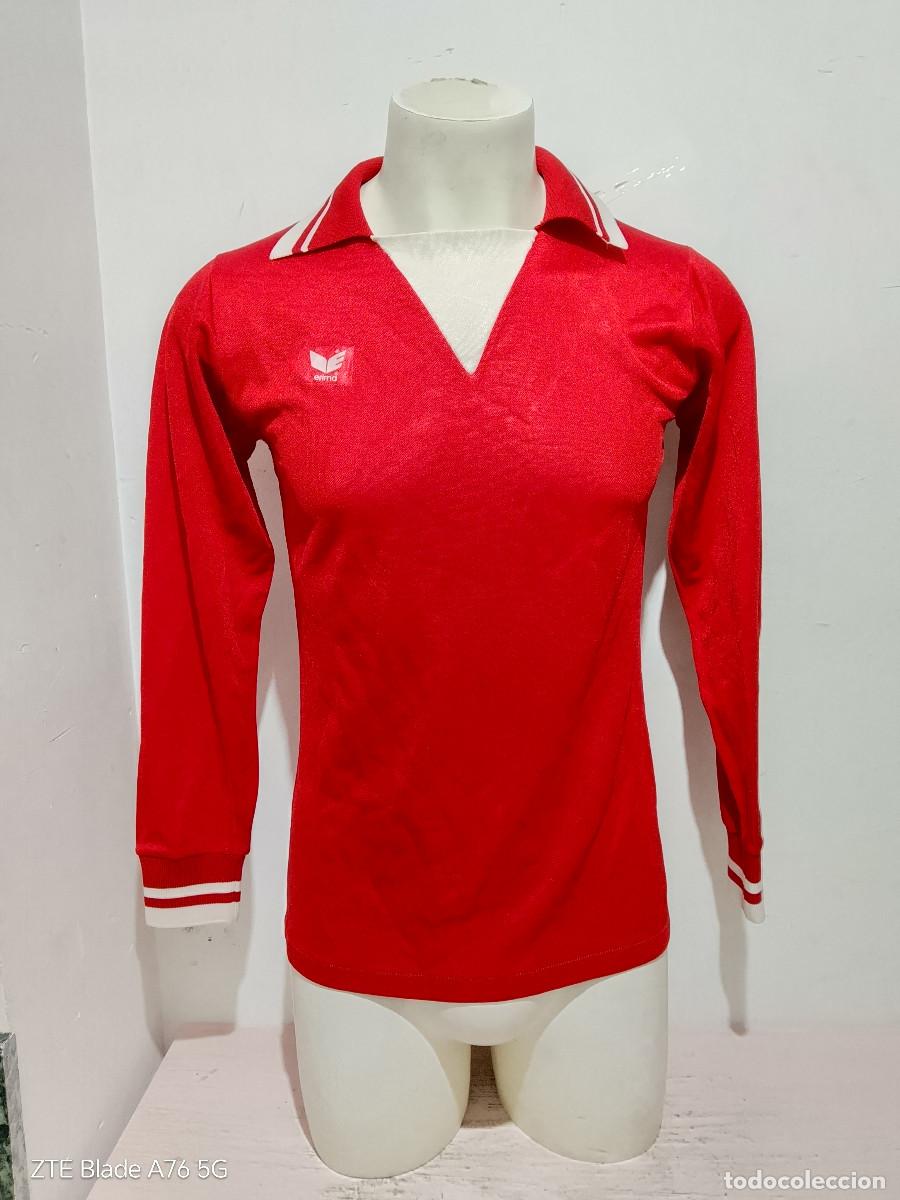 Coleccionismo deportivo: Erima 1980 vintage trikot germany deutschland football shirt Long sleeve M 52cts