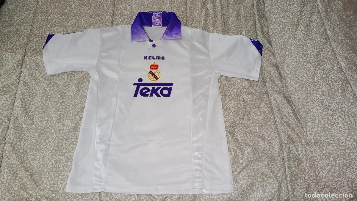 Coleccionismo deportivo: ANTIGUA CAMISETA DEL REAL MADRID C.F - KELME - TEKA - COPA EUROPA LA SEPTIMA - TEMPORADA 1997 - 98