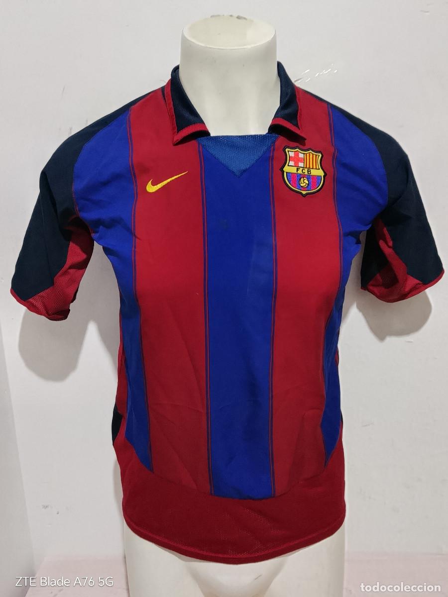 Coleccionismo deportivo: Ronaldinho FC Barcelona camiseta futbol football shirt 14-16 a&ntilde;os 50cts XS