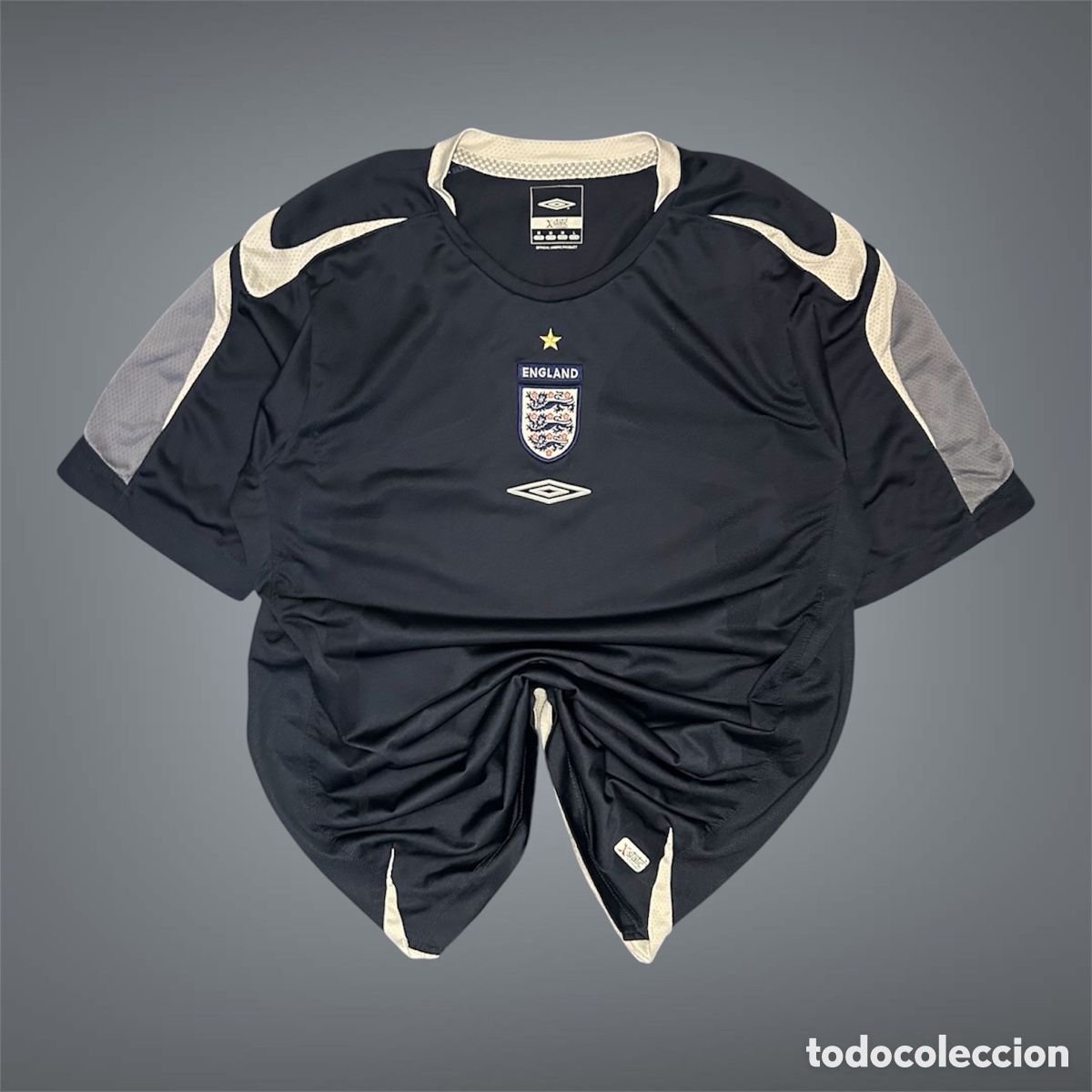 Coleccionismo deportivo: Camiseta f&uacute;tbol portero Selecci&oacute;n de Inglaterra 2004/2006 Umbro - Talla M