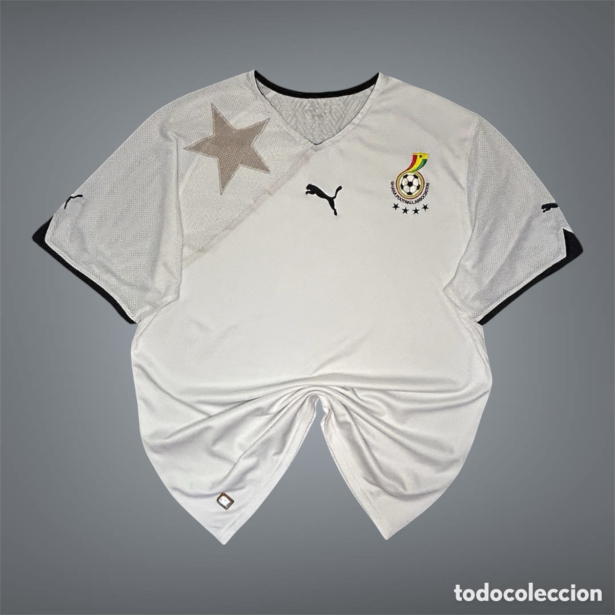 Coleccionismo deportivo: Camiseta f&uacute;tbol Selecci&oacute;n de Ghana 2014/2015 Puma Mundial 2014 - Talla M