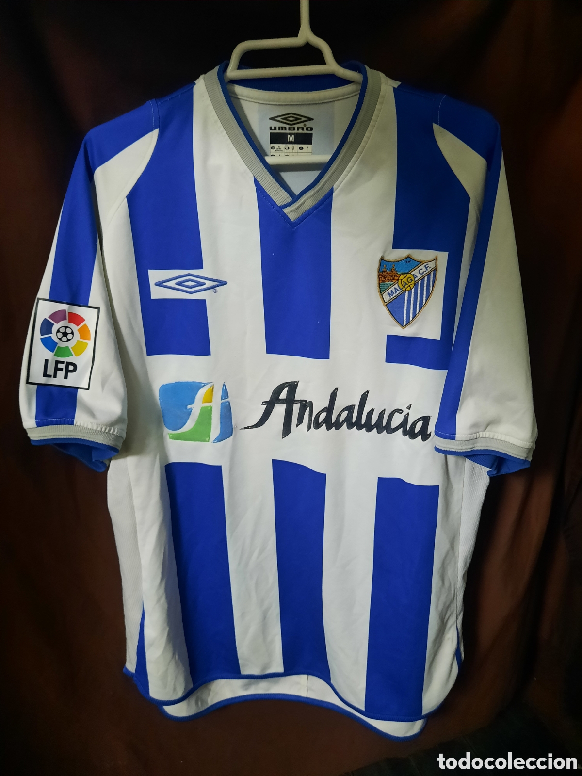 Coleccionismo deportivo: Camiseta Umbro M&aacute;laga C.F. Talla M